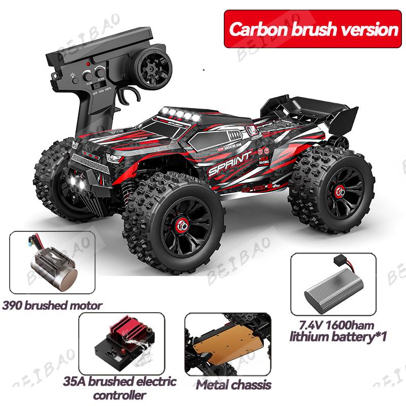 

1:16 85KM/H Or 50KM/H 4WD RC Car With LED Remote Control Cars High Speed Drift Monster 4x4 Truck for Kids vs Wltoys 124017 Toys
