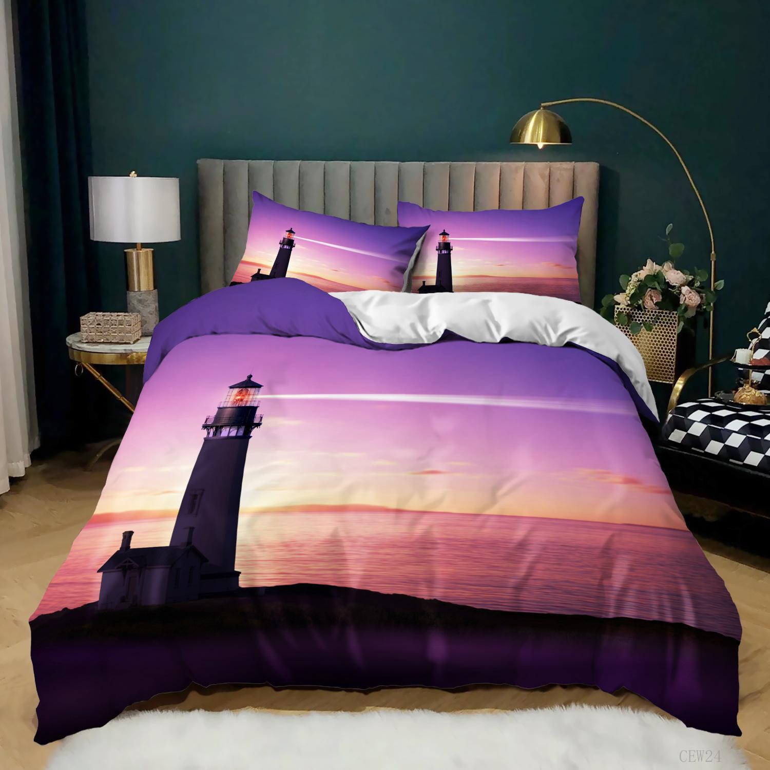 

Three-piece 3D Digital Printing Kit for Landscape Bed 135 * 200 (two-piece set) 90g