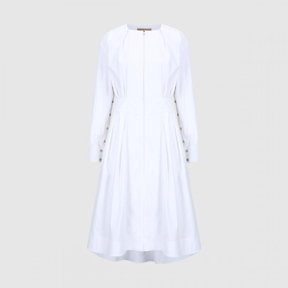

Sabatier Cross Zip Flared Dress Wh D16070os WHITE/40(66)