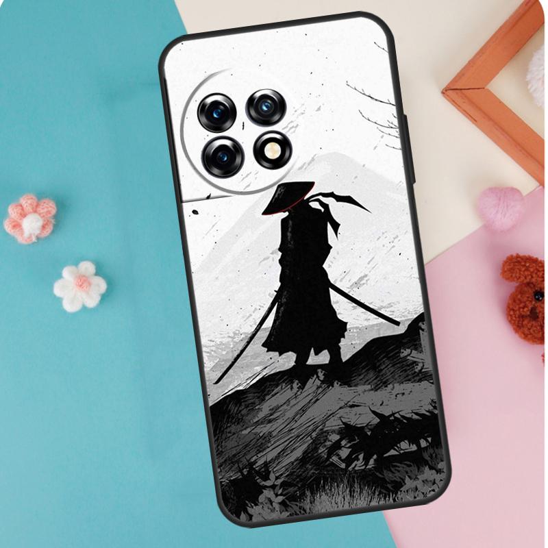 Samurai Japan Art Case For OnePlus 11 12 13 15 13R 12R 10R 8T 10T 9 10 Pro Nord 5 CE 4 3 2 Lite N20 N30 Cover