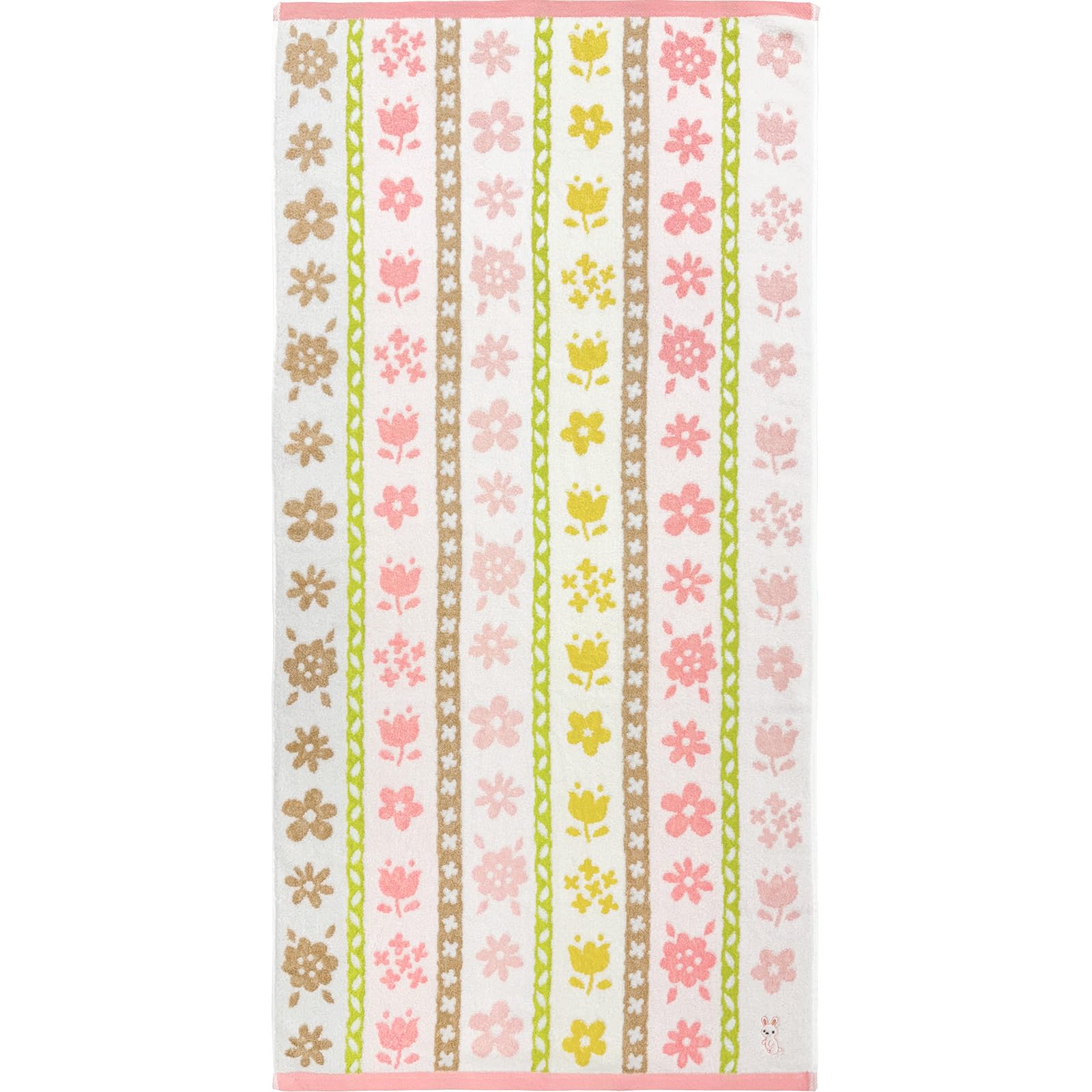Hayashi Bath 60 x 120 Petit Fleur Rabbit BP535902 Towel, Approx. cm, Design,