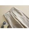 Linen Wide-leg Pants Women's Trousers Fashion Loose Simple Cotton Linen Women's Drape High-waisted Straight Pants