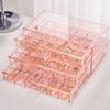 Transparent Nail Organizer Box PS Necklace Bracelet Rack Jewelry Storage Box  for Earrings Rings