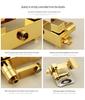 Gold All-Copper Constant Temperature European Shower Set with Booster Head