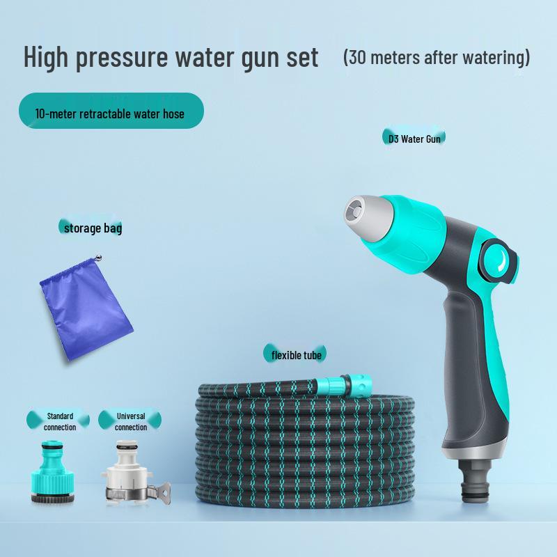 High-Pressure Water Gun: Garden Sprinkler & Floor Cleaner with Telescopic Hose