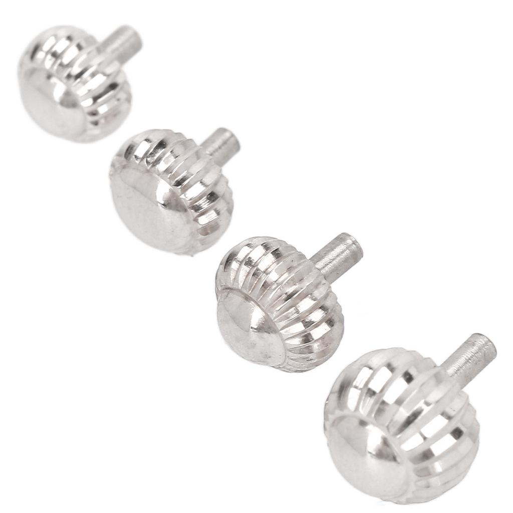 4Pcs Watch Crown Parts Easily Use Various Sizes Wear Resistant Wrist Watch Crown Replacement for Watch Repairer