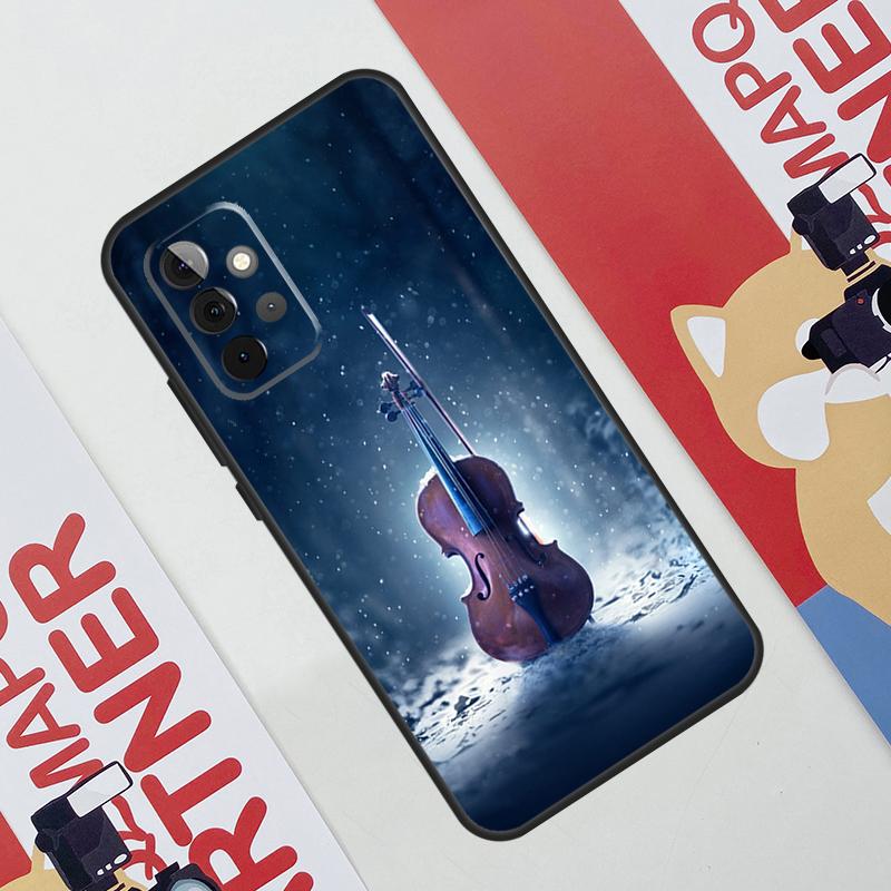 Violin Piano Case For Samsung Galaxy A52 A32 A12 A56 A36 A16 A13 A23 A33 A53 A54 A34 A14 A15 A35 A55 A17