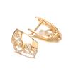 Fashion  Rose Gold Ring Earrings Sets Fashion Natural Zircon Earrings For Women High Quality Daily Fine Jewelry Set