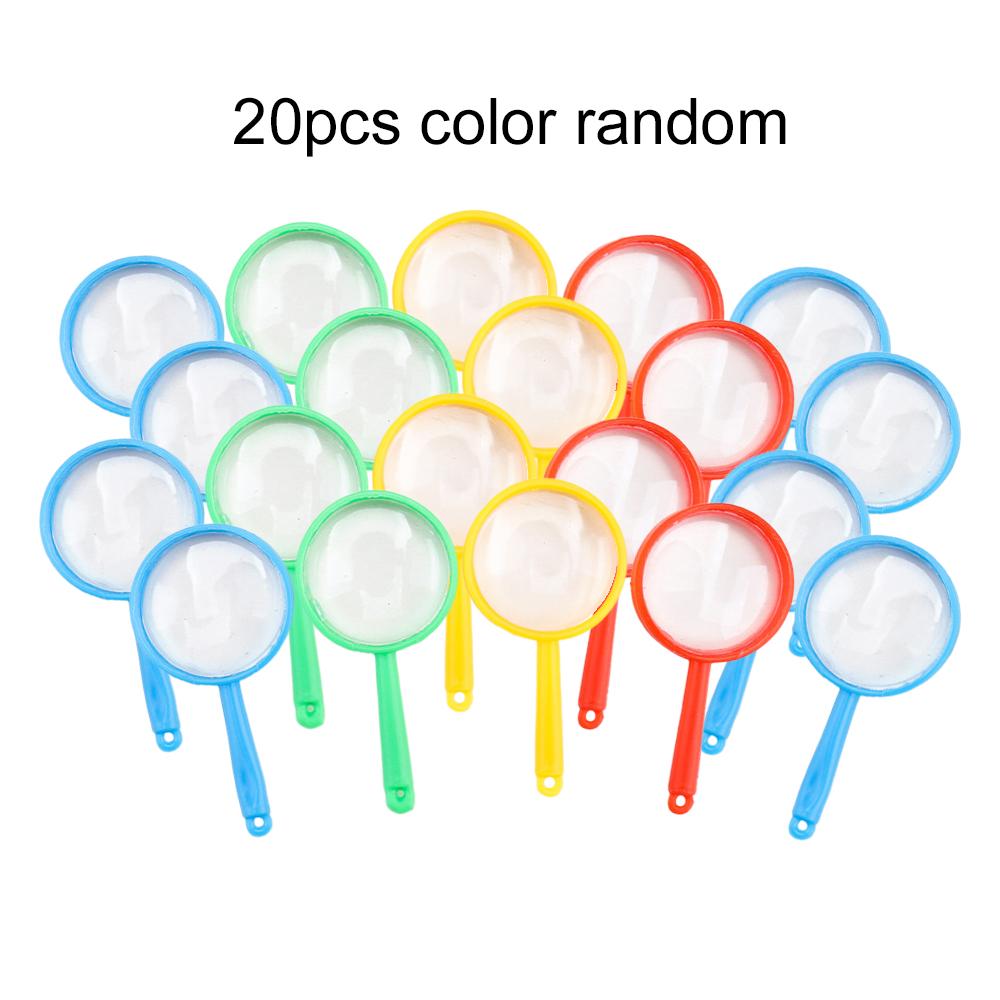 10/20/50pcs Mini Magnifying Glass Handheld Portable School Outdoor Use Scientific Supplies Students Observation Tools TMZ
