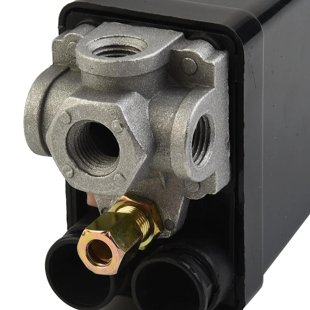 Air Compressor Pressure Switch Control Valve Replacement Parts 90-120 PSI 240V Automatic Trip For Small Compressing Machine