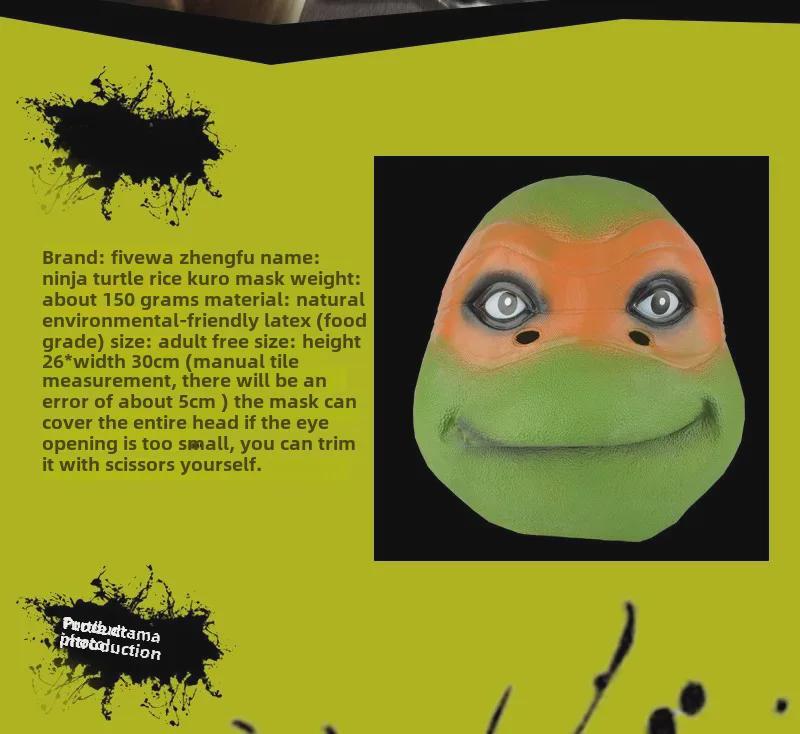 Ninja Turtles Mask for Anime, Film, TV, and Comic Exhibit Cosplay