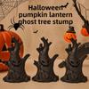 Halloween Horror Atmosphere Ghost Faces Tree Stumps LED Night Light Ghost Lights Haunted Rooms Escape Home Decoration