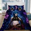 Anime 3D Print  Arcane Down duvet cover pillowcase LOL Jinx Adult Boy Girl Bedroom Decoration Single Double Size Bed size
