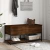 Storage Bench In Brown Oak Look 100 X 42.5 X 47 Cm