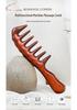 Rosewood & Green Sandalwood Massage Comb: Wide Teeth for Eye, Shoulder, Neck, and Face Lifting.