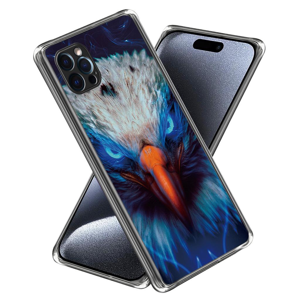 For iPhone 16 Pro Max Case Pattern Printed Shockproof TPU Phone Cover