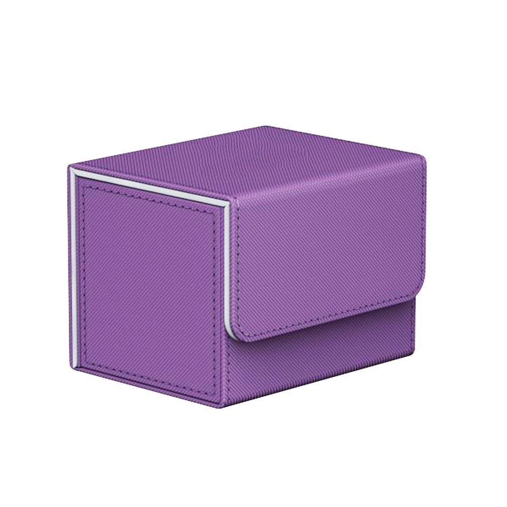 Fit 100 Single Sleeved Trading Card Deck Box Flip Cover Game Card Cases  Gathering Card