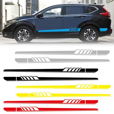 2Pcs D-608 Car Sticker Universal Waterproof Decoration Side Body Stripe Decal