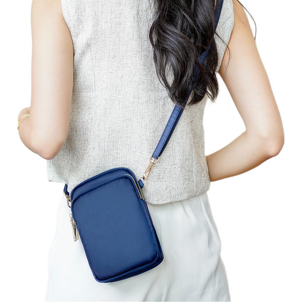 Korean Style Women's Crossbody Mobile Phone Bag: Trendy 2024 Mini Vertical Pouch & Coin Purse