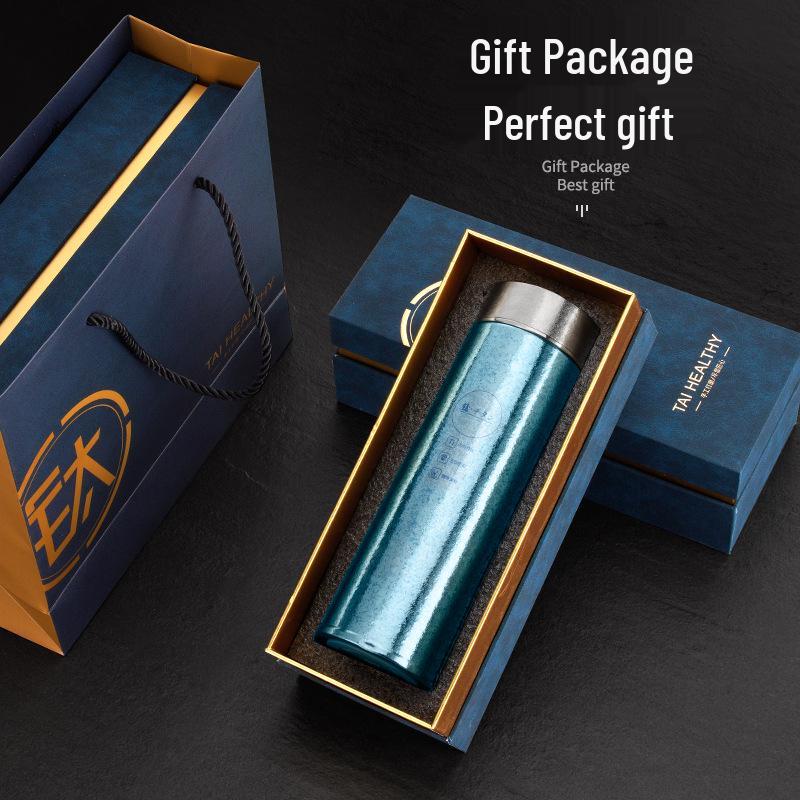 Large Capacity Titanium Insulated Mug with Tea Separator for Men and Women - Ideal Gift for Business Tea Brewing or Water Cup