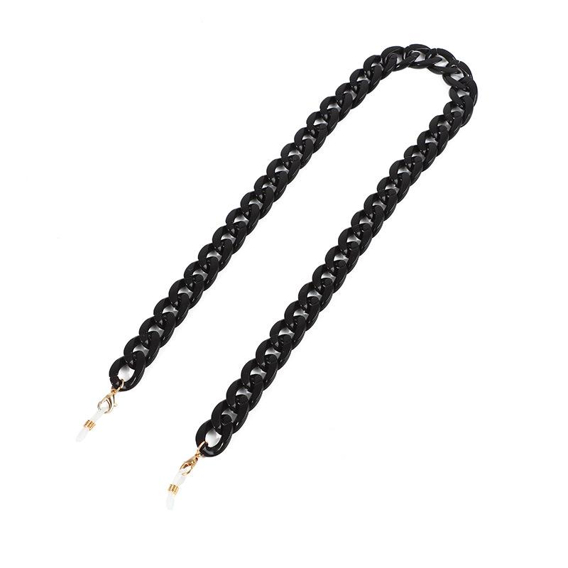 Creative Colorful Acrylic Masks & Glasses Holder: DIY Hanging Chain with Multi-Color Options