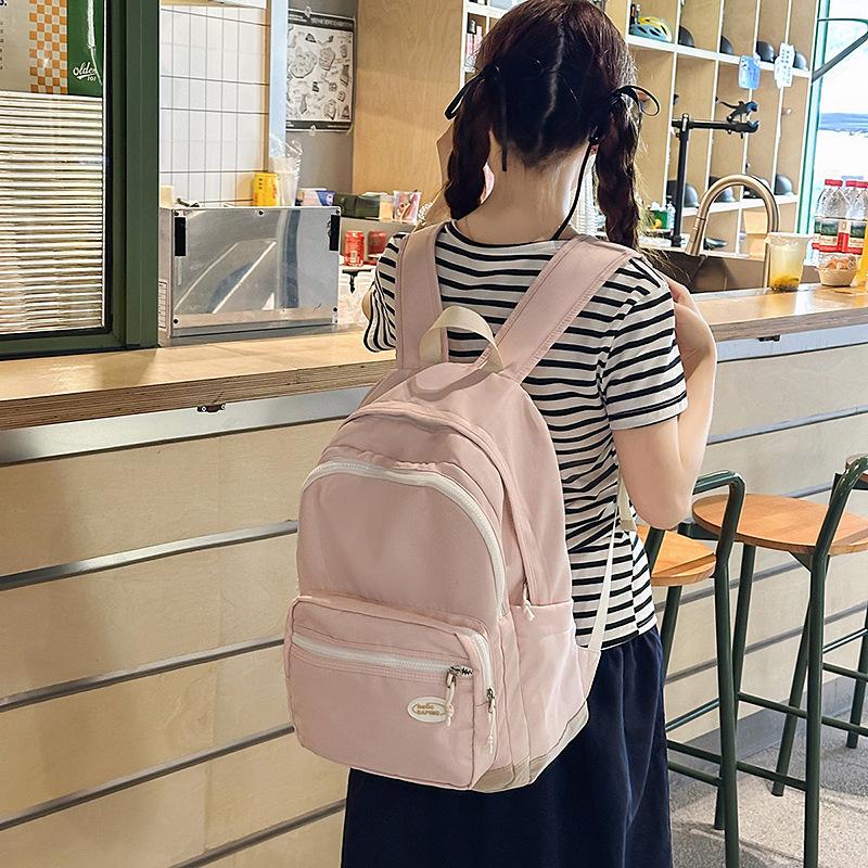 New Harajuku Simple Student School Bag Japanese and Korean Leisure Large Capacity Backpack