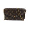 [Použitý] Felicie Pochette Classic Monogram Potahované Plátno A Kůže Tří-v-jednom Řetízková Taška - Dobrý #19DU83R