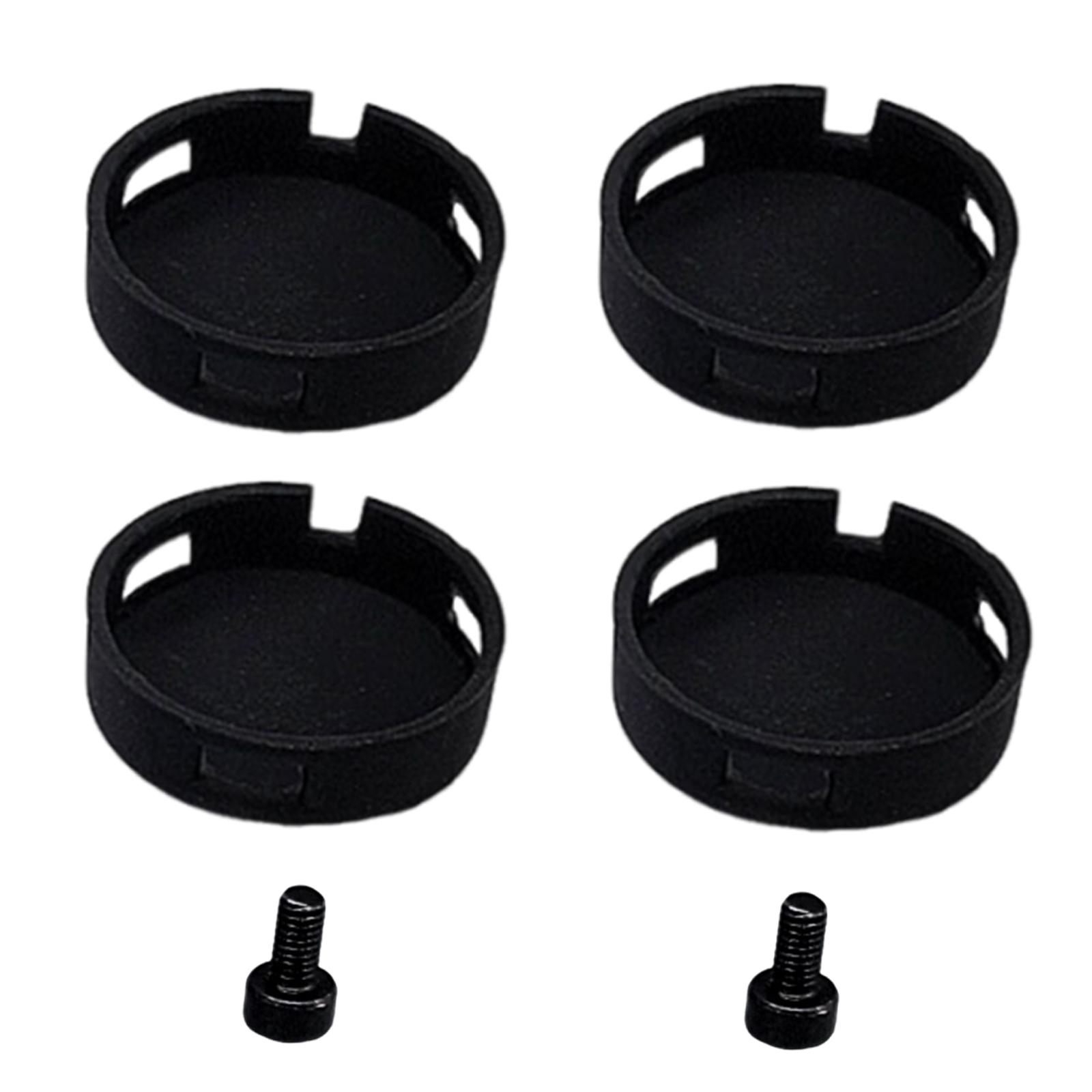 

4 шт. Легко устанавливаемые силиконовые кнопки дверного звонка, элегантный набор кнопок дверного звонка для улучшения восприятия входа в дом чёрный