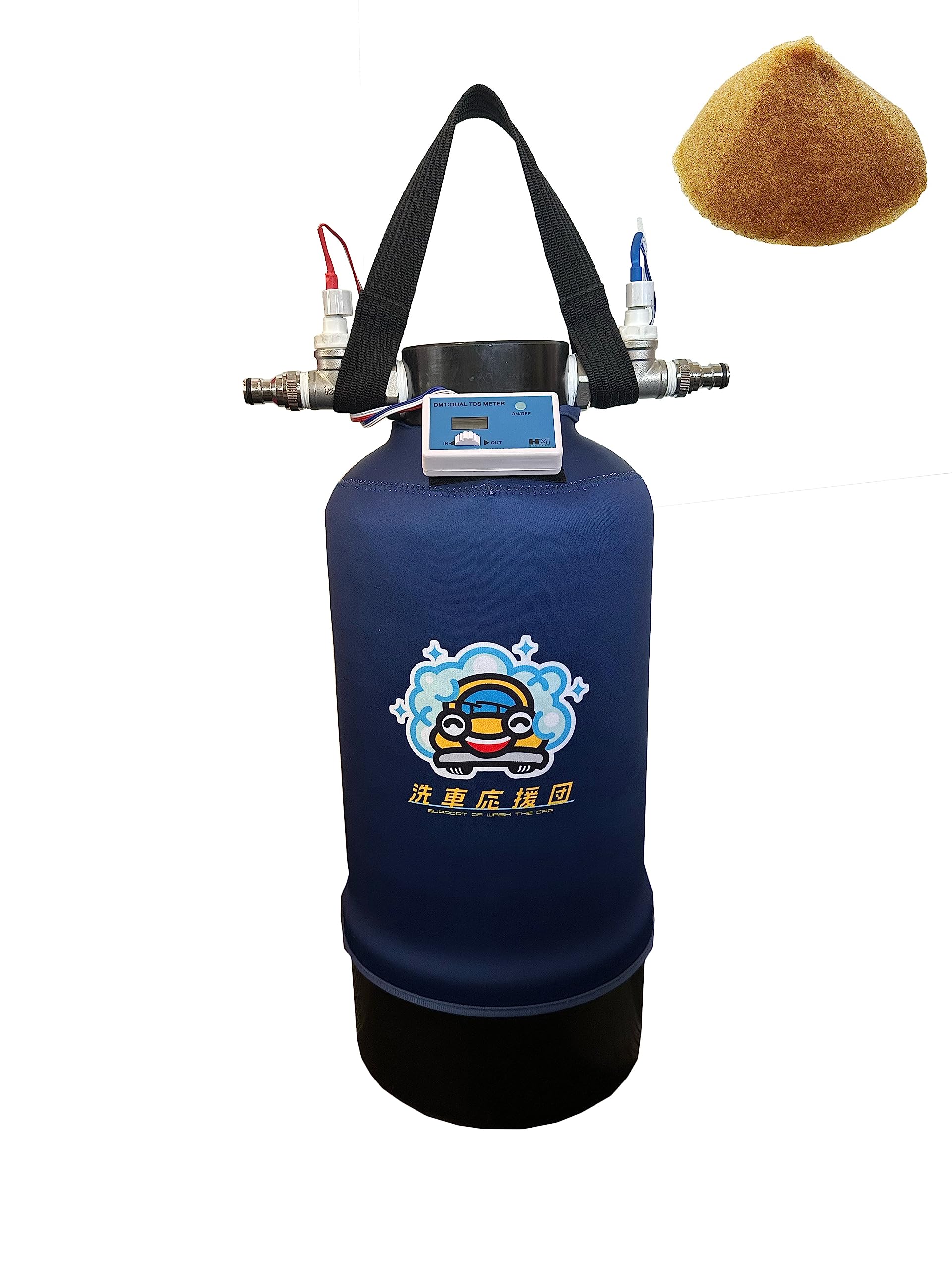 

Car Wash Support Group Car Wash Deionizer with 10L FRP TDS 10L Ion Exchange Resin Tank Cover Tank, Meter, Included, Included, Pre-Assembled