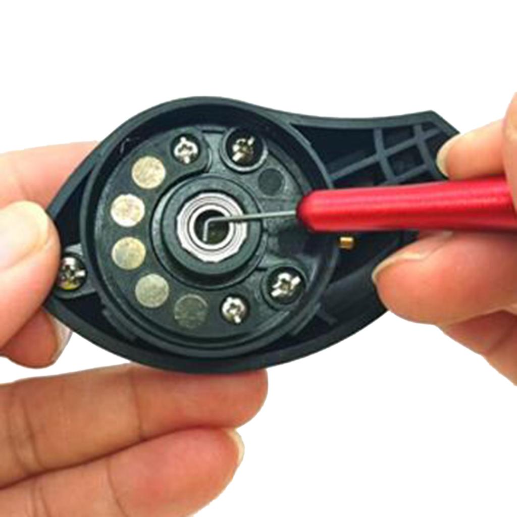 Fishing Reel Bearing Pin Remover Stainless Spool Pin Puller Lightweight Portable Baitcasting Maintenance Fishing Tools