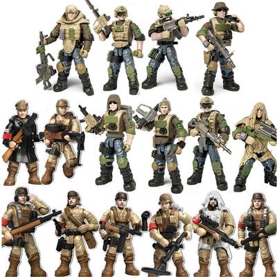 World War Army Military Soldiers Special Forces Model Assemble Building Blocks Bricks Children's Toys Gift