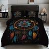 3pcs Bohemian Pattern Printed Bedding Set, 1*quilt Cover+2*pillowcase, Suitable for Couples and Adults Bedrooms