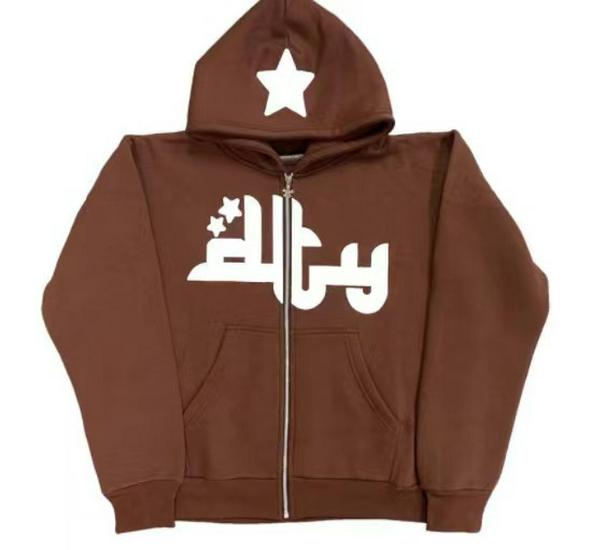 Unisex Gothic Harajuku Y2K Kawaii Zipper Hoodie - Dark Style Hip Hop Casual Jacket Sweatshirt