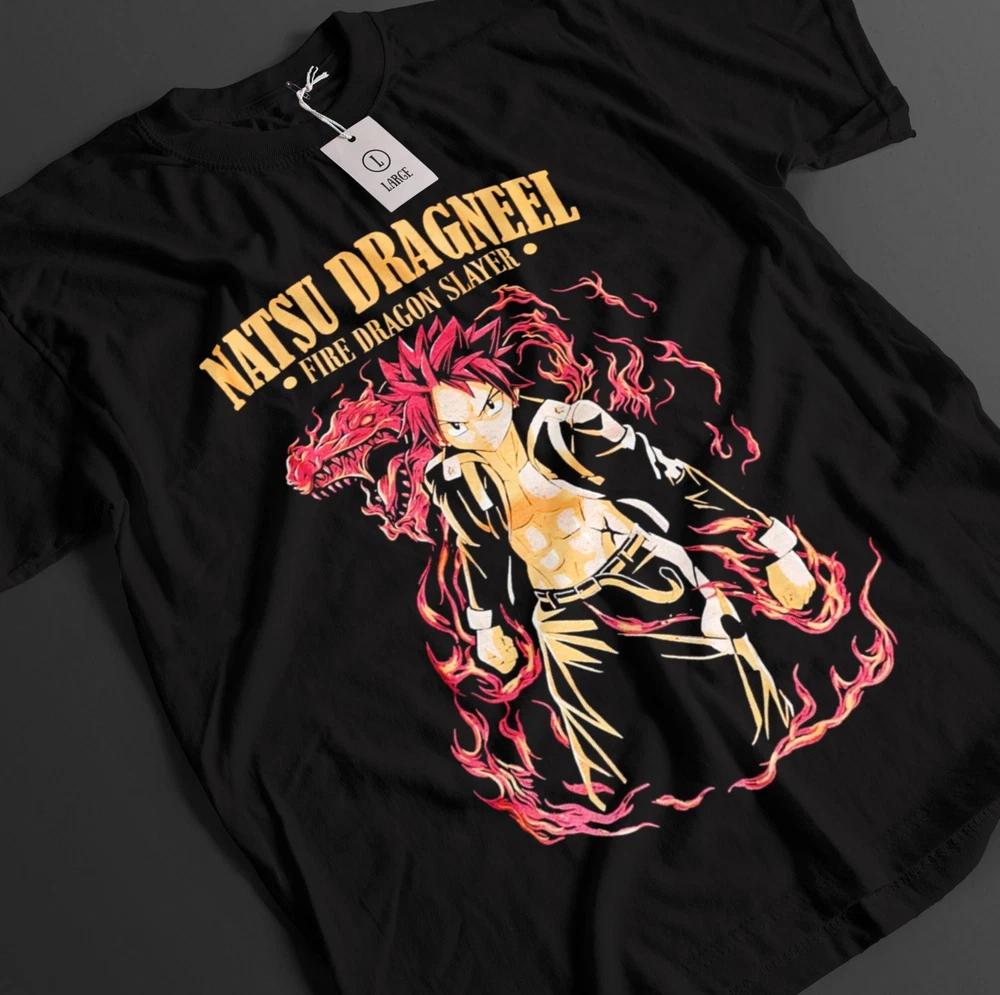Fairy Tail Shirt Natsu Dragneel Tshirt Lucy TShirt Erza Top Happy Anime Tee S