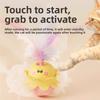 Cat Toy Rotating Puppet with Feather To Entertain Cats. Self-amusement Device for Cats. Electric Cat Toy That Can Emit Light.