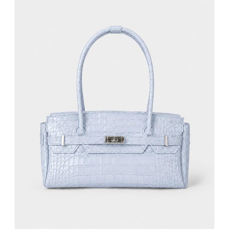 Vintage Crocodile Texture Kelly Bag Womens