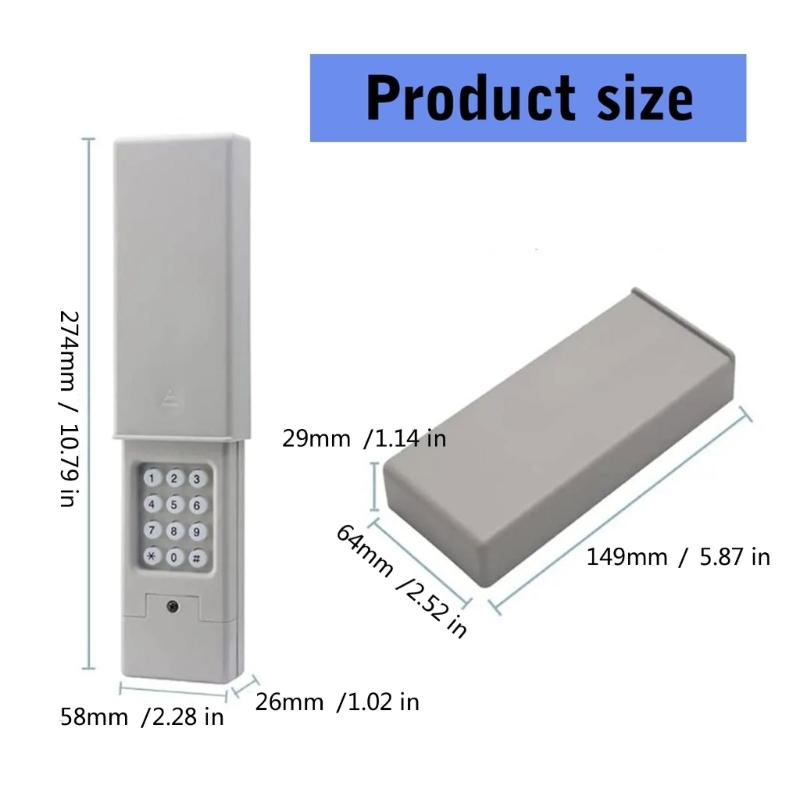 Universal Garage Door Opener Keypad Wireless Keyless Access Keyboard for 877MAX 377LM 977LM Remote Keyless Entry Keypad