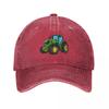 Tractor Green Tractor Drawing Baseball Cap funny hat Luxury Brand Sports Cap Hat Baseball Cap Baseball For Unisex Womens