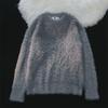 Men's Harajuku Style Solid Color Knitted Sweater - Warm, Round Neck, Loose Fit for Autumn/Winter
