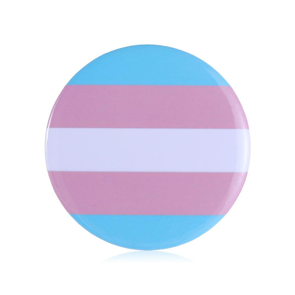 1/2PCS Men Women Jewelry Accessories Rainbow Tinplate Pins Brooch Denim Brooches Gay Badge Collar Pin