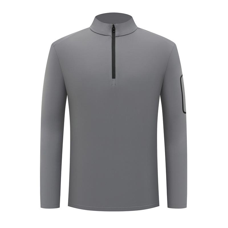 Quick-Dry Unisex Stand Collar Zipper Sports T-Shirt - Custom Logo Business Casual Overalls 3XL