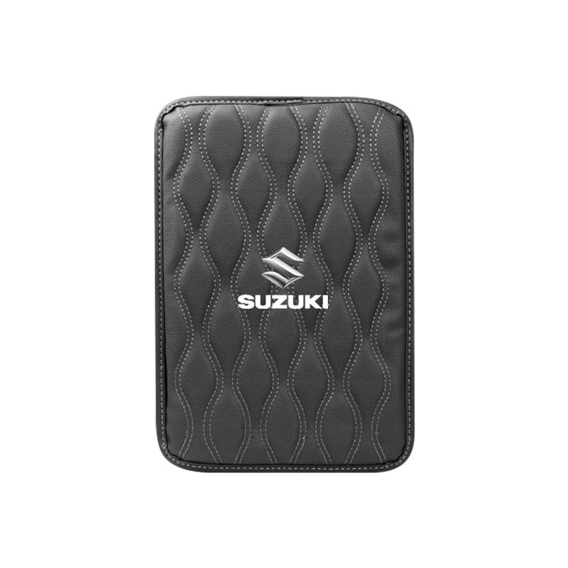 Läder Auto Armstödskydd Skyddande Vattentätt Handkudde Bilstyling för Suzuki Grand Swift Jimny Vitara Baleno IGNIS SX4 XL-7 GW250 Tillbehör