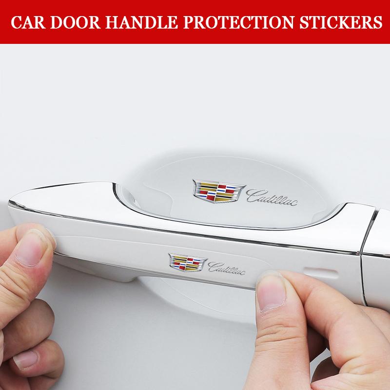 For Cadillac Escalade CTS ATS SRX Deville BLS XT4 XT5 XT6 STS XTS SLR XLR CT4 CT5 CT6 TPU Car Door Handle Protection Stickers