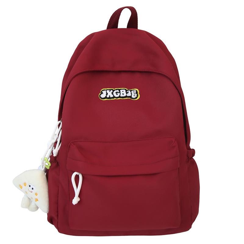 Schoolbagins Small Fresh School Bag Female Elementary School Girls Simple Versatile Large Capacity Backpack High School Students Junior High School