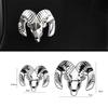 GXP1  1Pcs Car Body Rear Trunk 3D Metal Chrome Stickers Ram Head Styling Emblem Badge For Dodge Ram 1500 Caravan Accessories