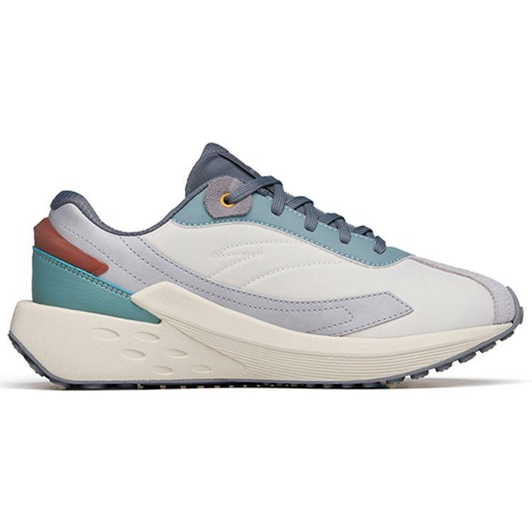 Anta Ice Sugar One-Piece Woven Lightweight High Resilience Trendy Shock Absorption Non-Slip Low-Top Sports Casual Shoes Men sneaker Gray 912228856-2