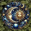 Vintage Sun Moon Metal Wall Art Home Decor Meditation Living Room