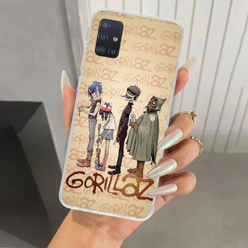 Gorillaz Anime Phone Case for Samsung Galaxy A52 A32 A22 A12 A02S A50S A30S A10S Note 20 Ultra 10 Plus S10 A31 A20 A71 A72 Galax