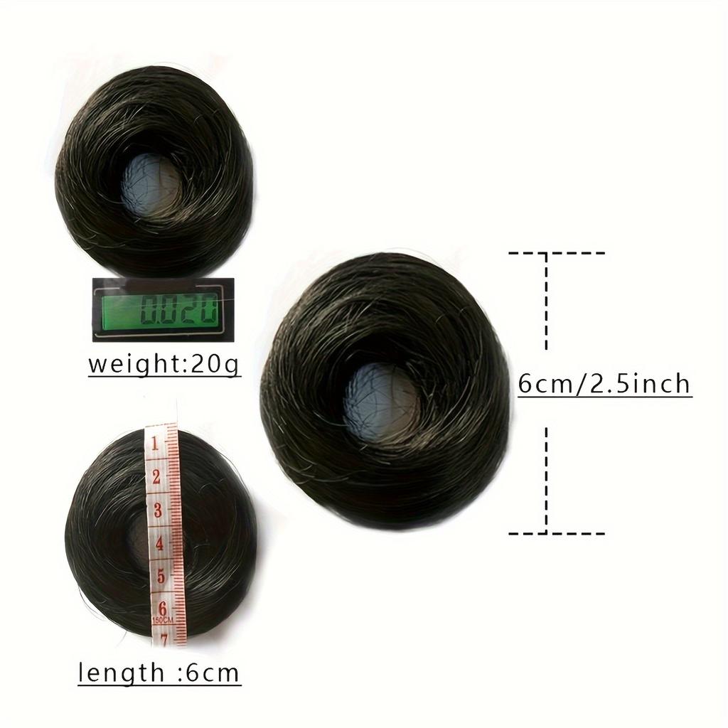 Messy Donut Hair Buns Tousled Updo Chignon With Elastic Hair Synthetic Hair Extensions Elegant Natural Looking For Daily Use Hair Accessories