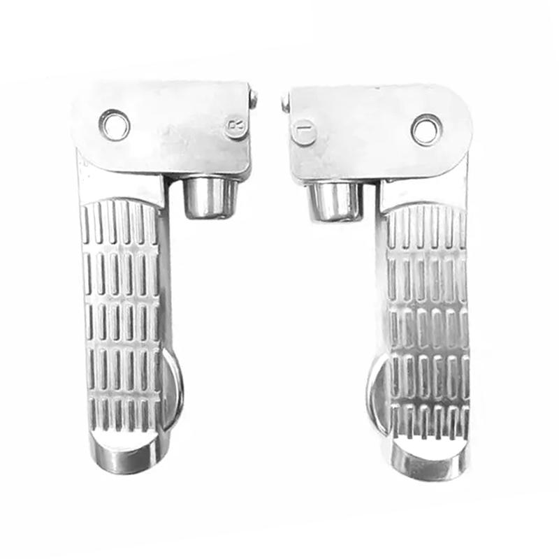 1Pair Aluminum Alloy Ebike Pedal Set Foot Rest Foldable Footrest Pedal Replacement For Ebike Bicycle A